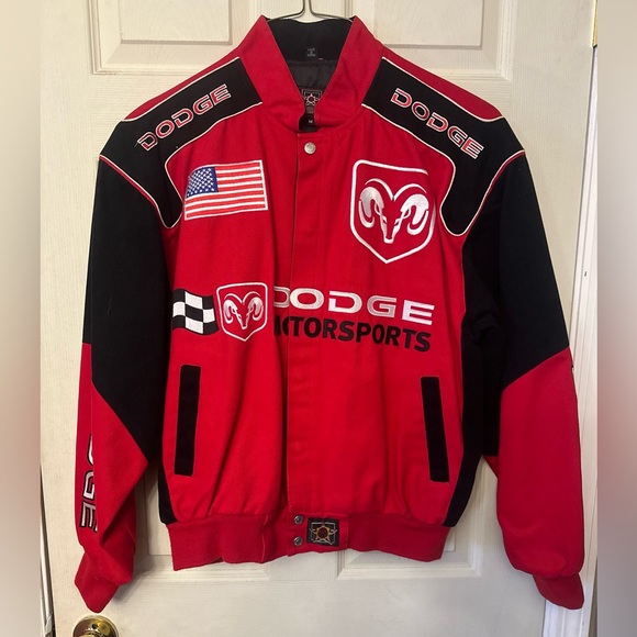 Dodge Men's Red Bomber Jacket